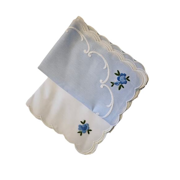 Set of 4 Embroidered Place Mats Vintage See Description - Picture 10 of 10